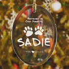 In Our Hearts Personalized Pet Memorial Ornament